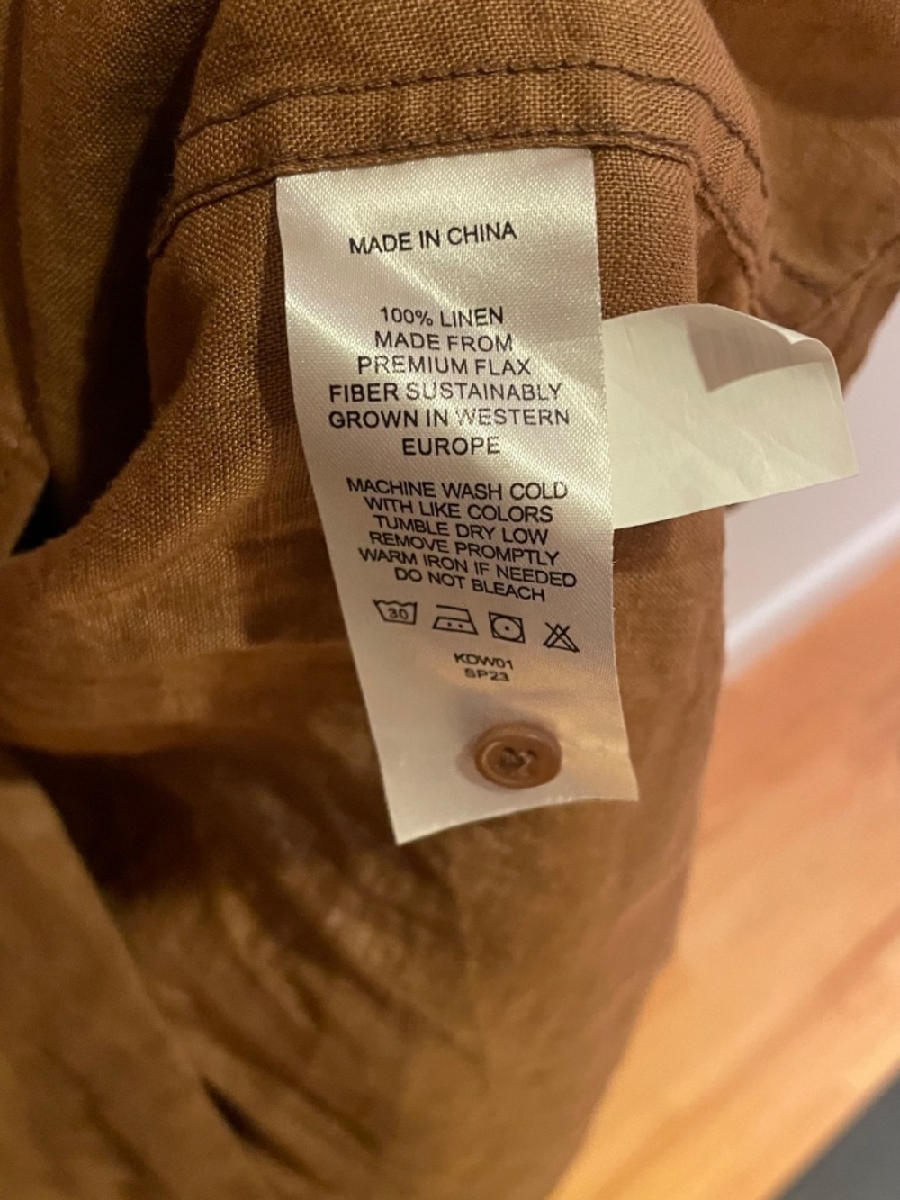 Quince 100% European Linen Maxi Shirt Dress - Picture 6 of 6